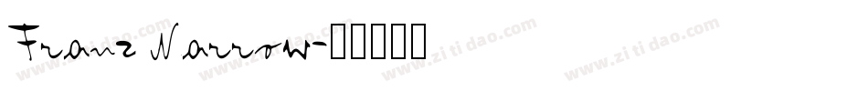 Franz Narrow字体转换